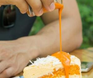با این سس خوشمزه دیگه کیکت رو ساده درست نکن | طرز تهیه سس پرتقال برای کیک