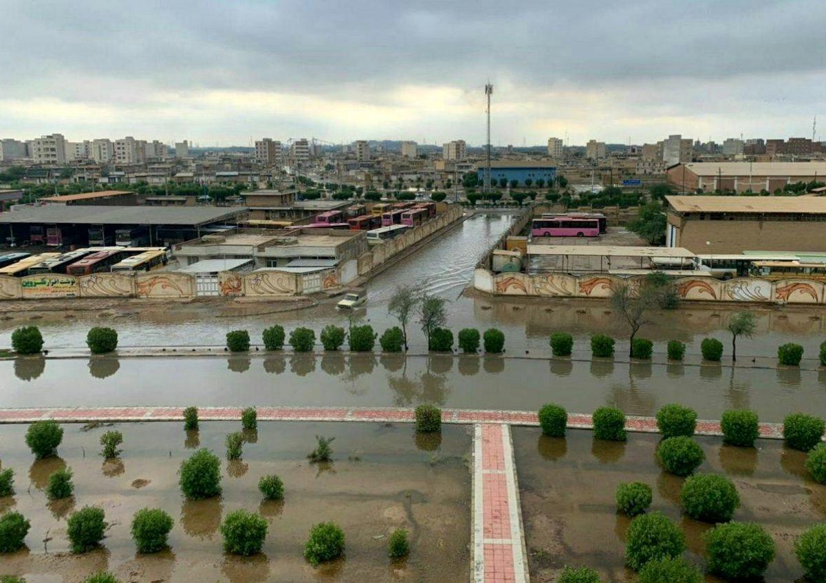 برخی از مناطق خوزستان به زیر آب فرورفتند!