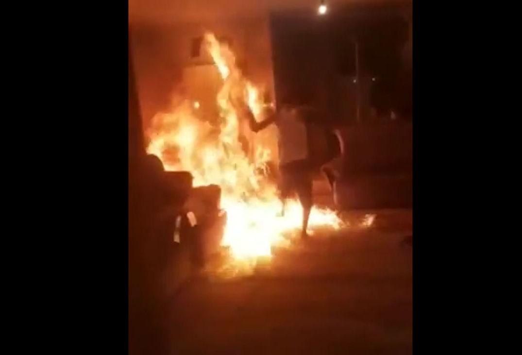جوان شیرازی همسایه اش را در آپارتمانش آتش زد+فیلم16+
