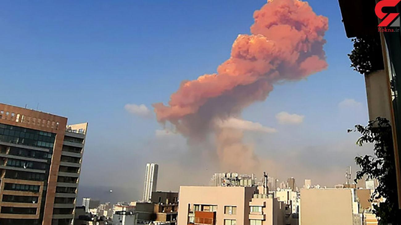 وقوع انفجار مهیب در بیروت همه را متعجب کرد+فیلم و عکس