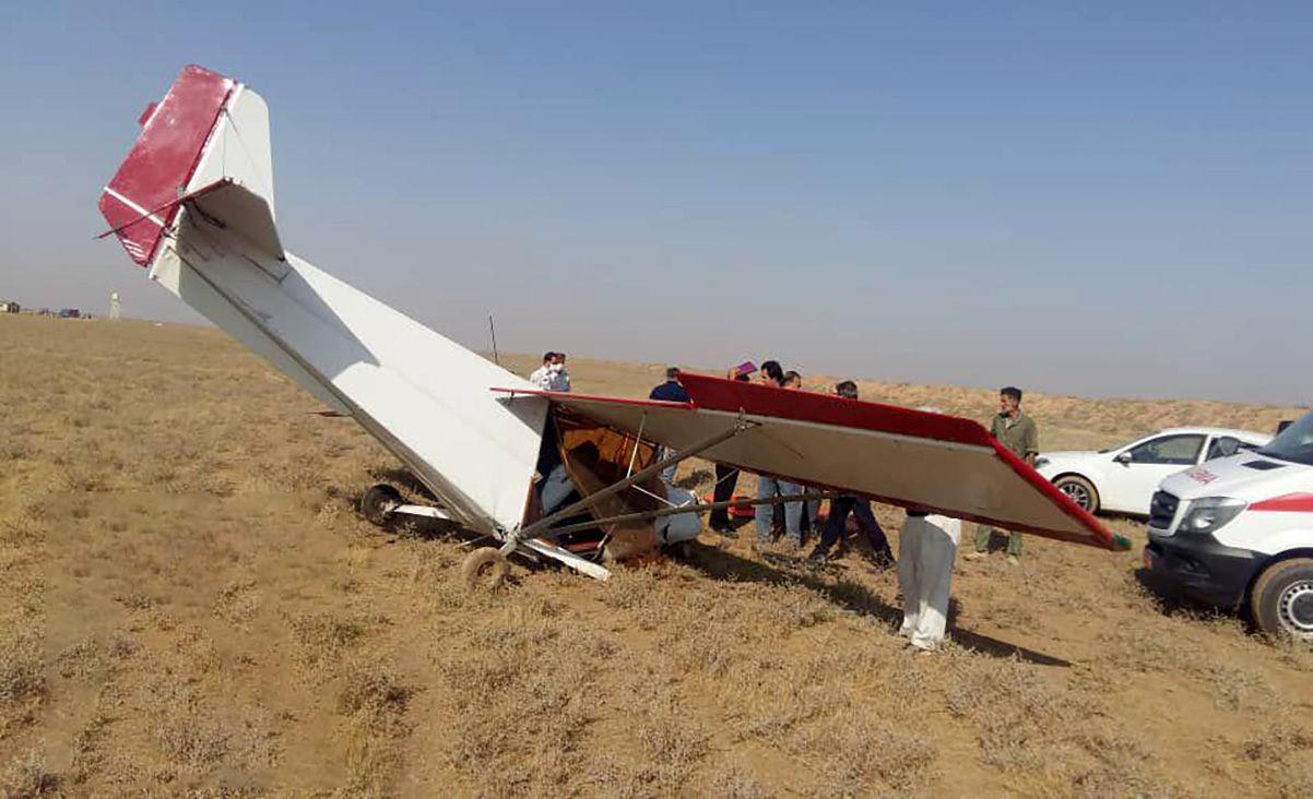 اولین فیلم منتشر شده از سقوط هواپیما در فرودگاه آزادی نظرآباد+فیلم