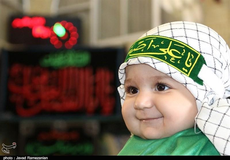 اجرای مراسم شیرخوارگان حسینی بدون حضور مادران و نوزادان+عکس