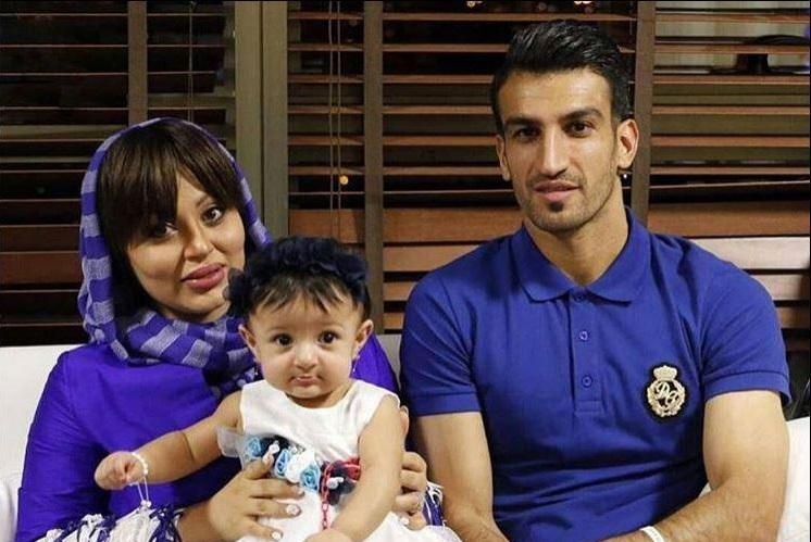 گفتگویی جذاب با فوتبالیست محبوب حسین ماهینی و همسرش+تصاویر خانوادگی