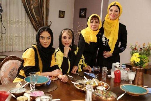 آهنگ خواندن بازیگران زن در شام ایرانی