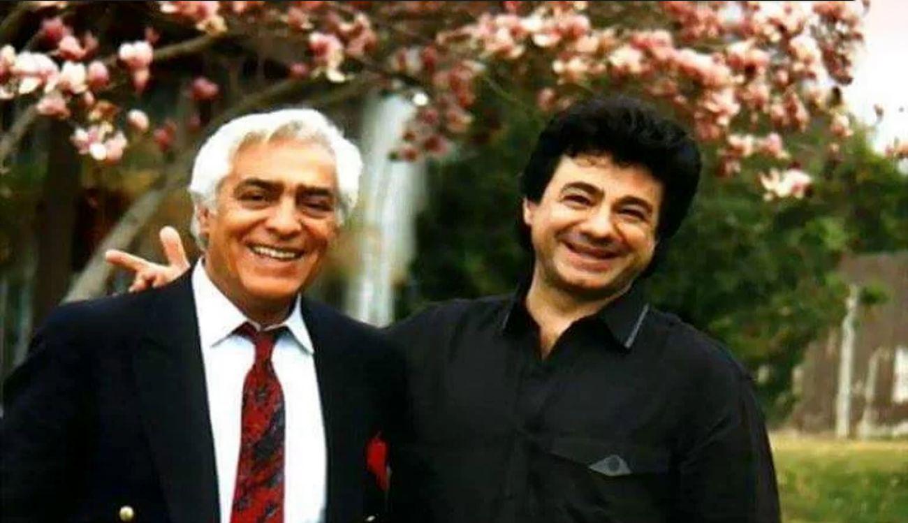 عارف، خواننده ایرانی در کنار همسر چهارمش در 75 سالگی