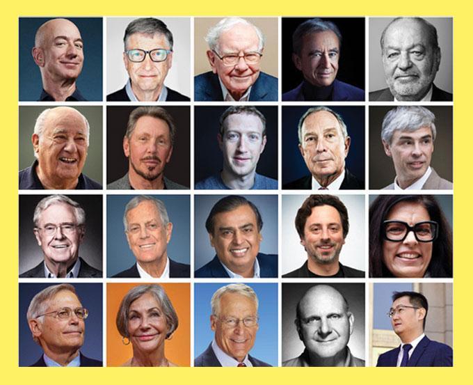 فهرست 20 نفره از ثروتمندترین های سال2020+بیوگرافی و عکس