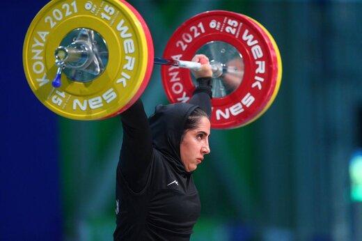 استوری تاریخ‌ساز دختر قهرمان وزنه‌برداری | الهام حسینی حاشیه ساز شد