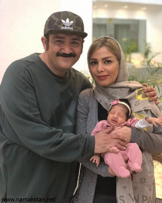 عکس جدید مهران غفوریان و همسرش آرزو و دخترش هانا