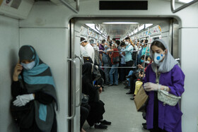 متروی تهران در روزهای «ماسک اجباری»