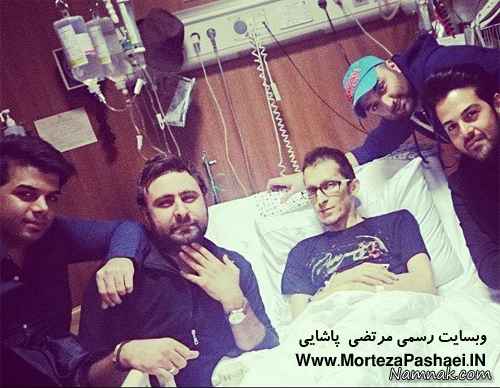 مرتضی پاشایی و محمد علیزاده در بیمارستان