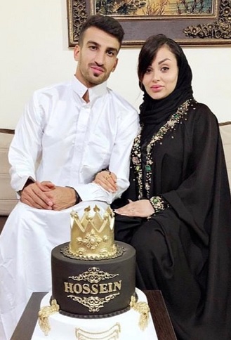 حسین ماهینی و همسرش