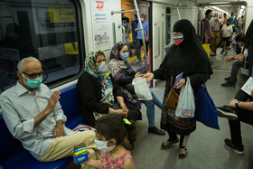 متروی تهران در روزهای «ماسک اجباری»