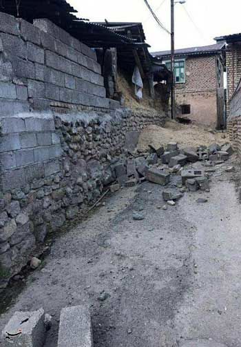 تصاویری از خسارت‌ زلزله ۵.۱ریشتری در رامیان